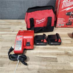 HOUSTON LOCATION - AS-IS Milwaukee 18V Lithium-Ion Cordless Drill Driver/Impact Driver Combo Kit
