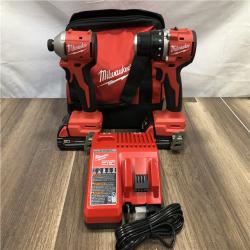 AS-IS Milwaukee 18V Lithium-Ion Brushless Cordless Compact Drill/Impact Combo Kit