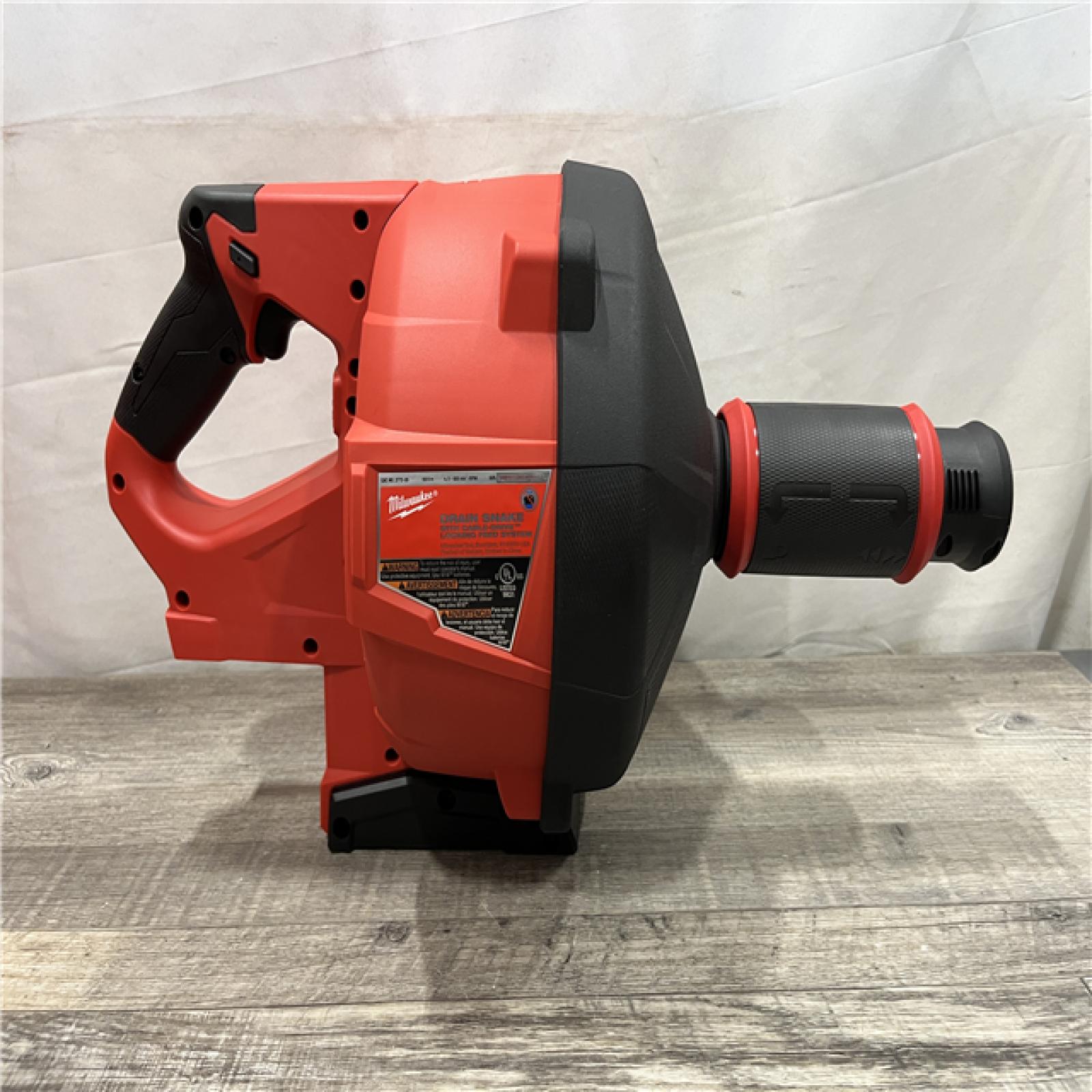 AS-IS Milwaukee FUEL 18-Volt Lithium-Iron Cordless Plumbing Drain Snake Auger Kit
