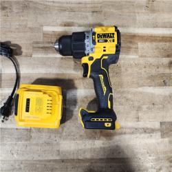 HOUSTON LOCATION - AS - IS DEWALT 20V Compact Cordless 1/2 in. Hammer Drill W/ BATTERY & CHARGER