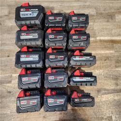 HOUSTON LOCATION - AS-IS MILWAUKEE BATTERY PACK QTY - 15
