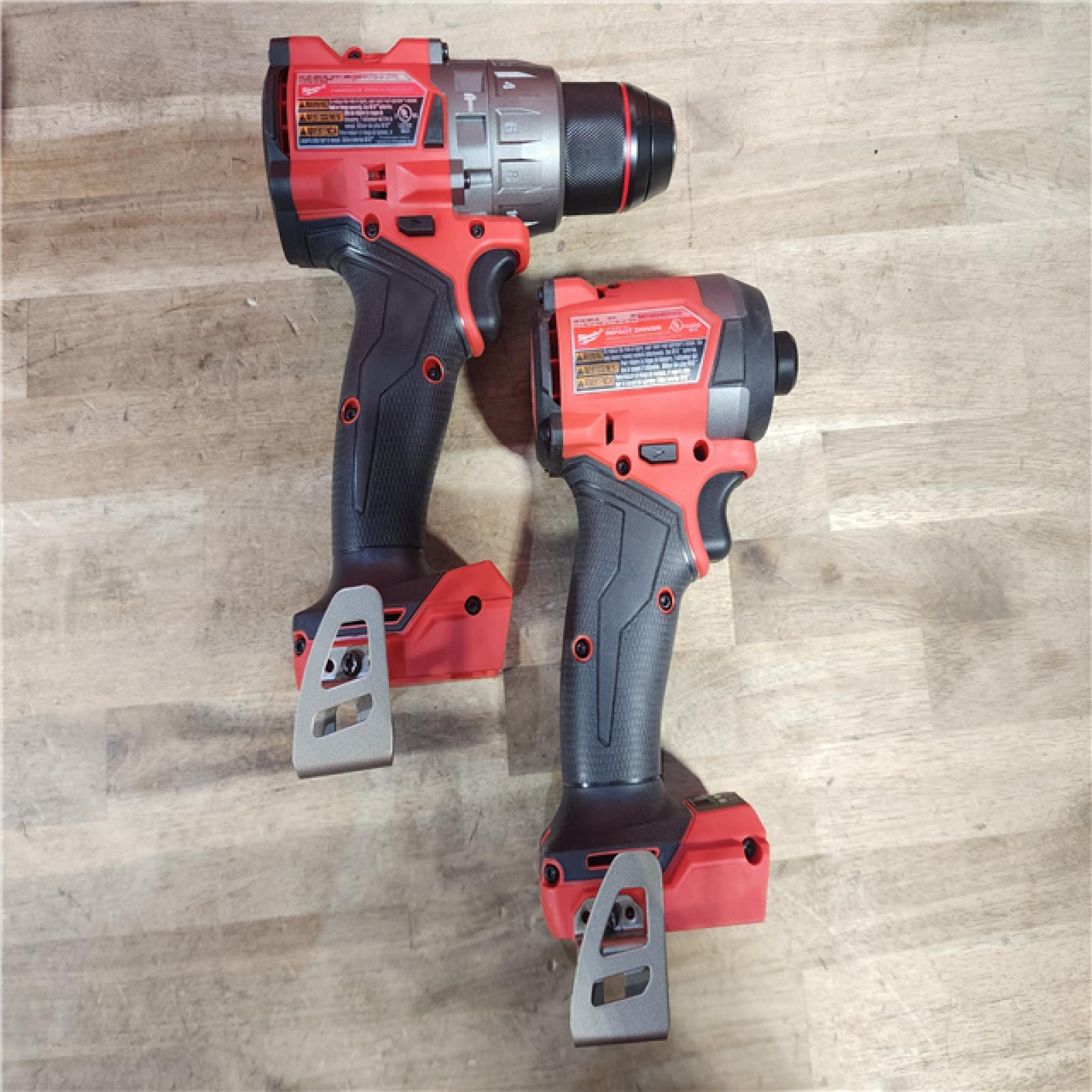 HOUSTON LOCATION - AS-IS MILWAUKEE FUEL 18V Lithium-Ion Brushless Cordless Hammer Drill and Impact Driver Combo Kit