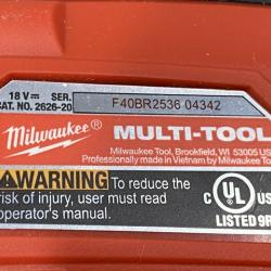 AS-IS Milwaukee 18V Lithium-Ion Cordless Oscillating Multi-Tool Kit