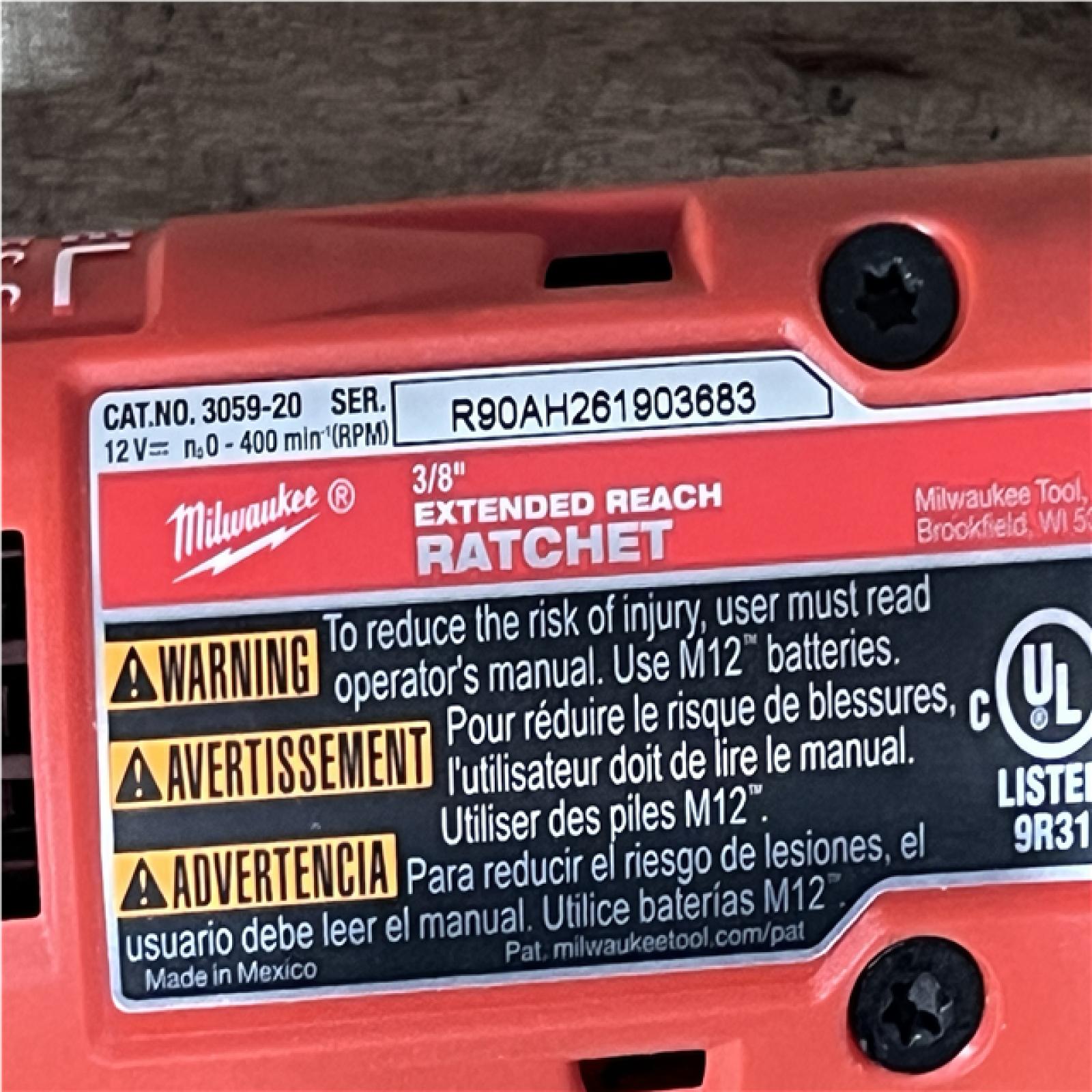 Houston Location AS-IS Milwaukee FUEL Extended reach ratchet