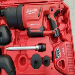 CALIFORNIA AS-IS MILWAUKEE AIRSNAKE M12 DRAIN CLEANING AIR GUN KIT