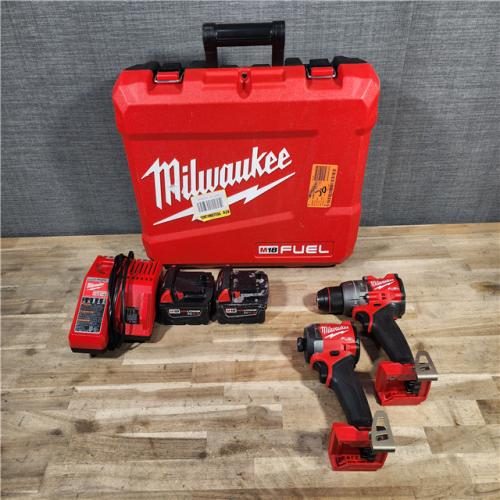 HOUSTON LOCATION - AS-IS MILWAUKEE FUEL 18V Lithium-Ion Brushless Cordless Hammer Drill and Impact Driver Combo Kit (2-Tool) with 2 Batteries