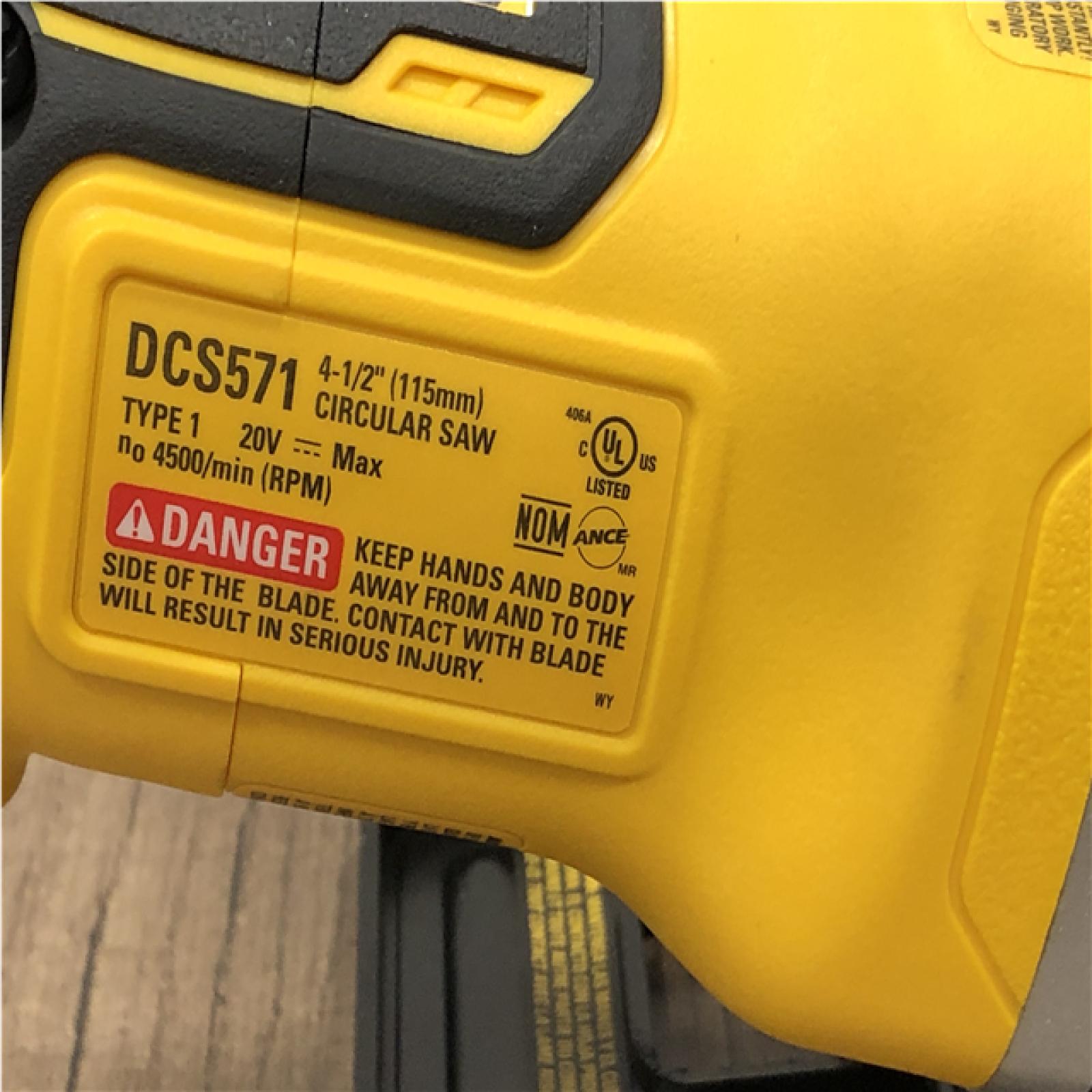 AS-IS DEWALT ATOMIC 20V MAX Cordless Brushless 4-1/2 in. Circular Saw (Tool Only)