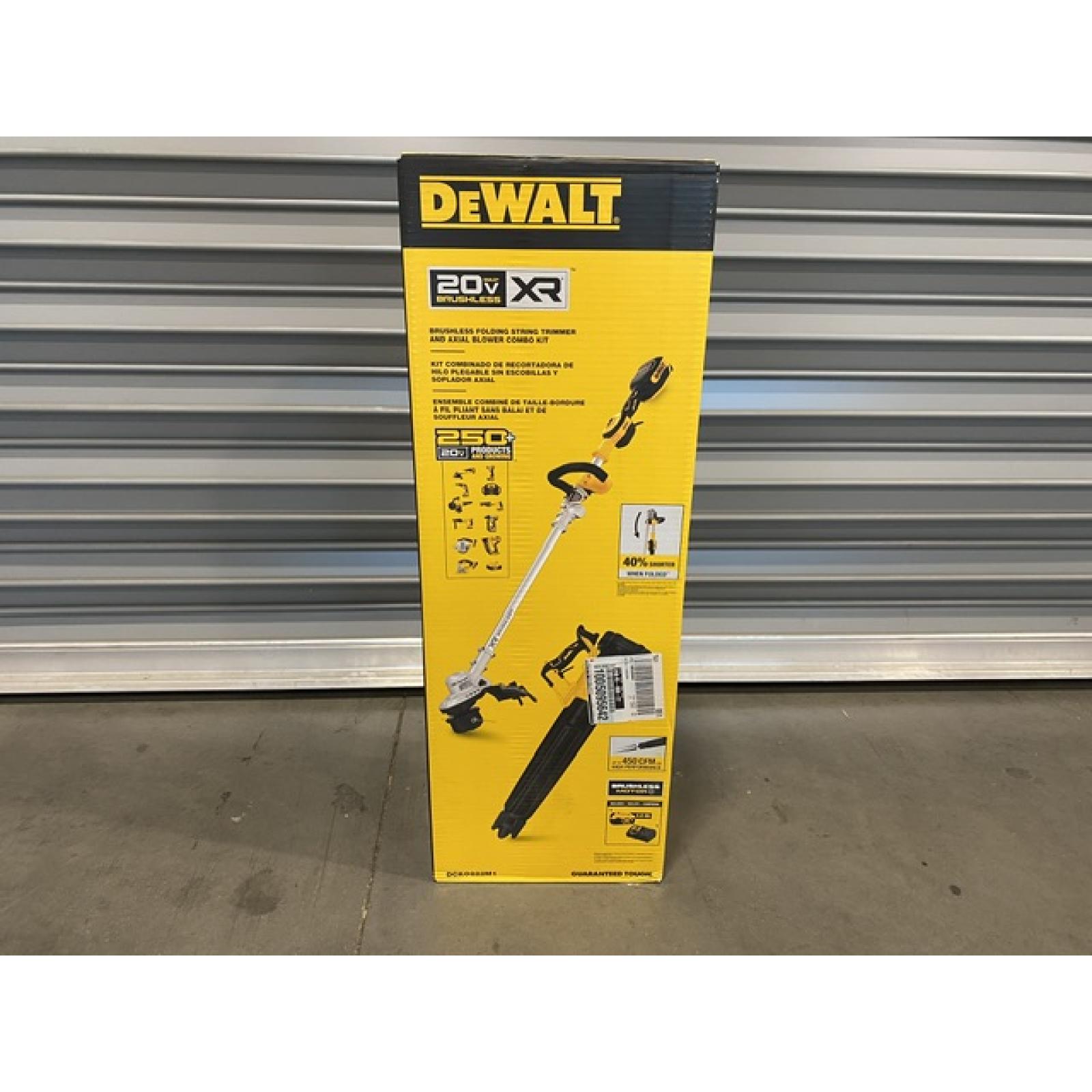 NEW - DEWALT 20V MAX Cordless Battery Powered String Trimmer & Blower Combo Kit