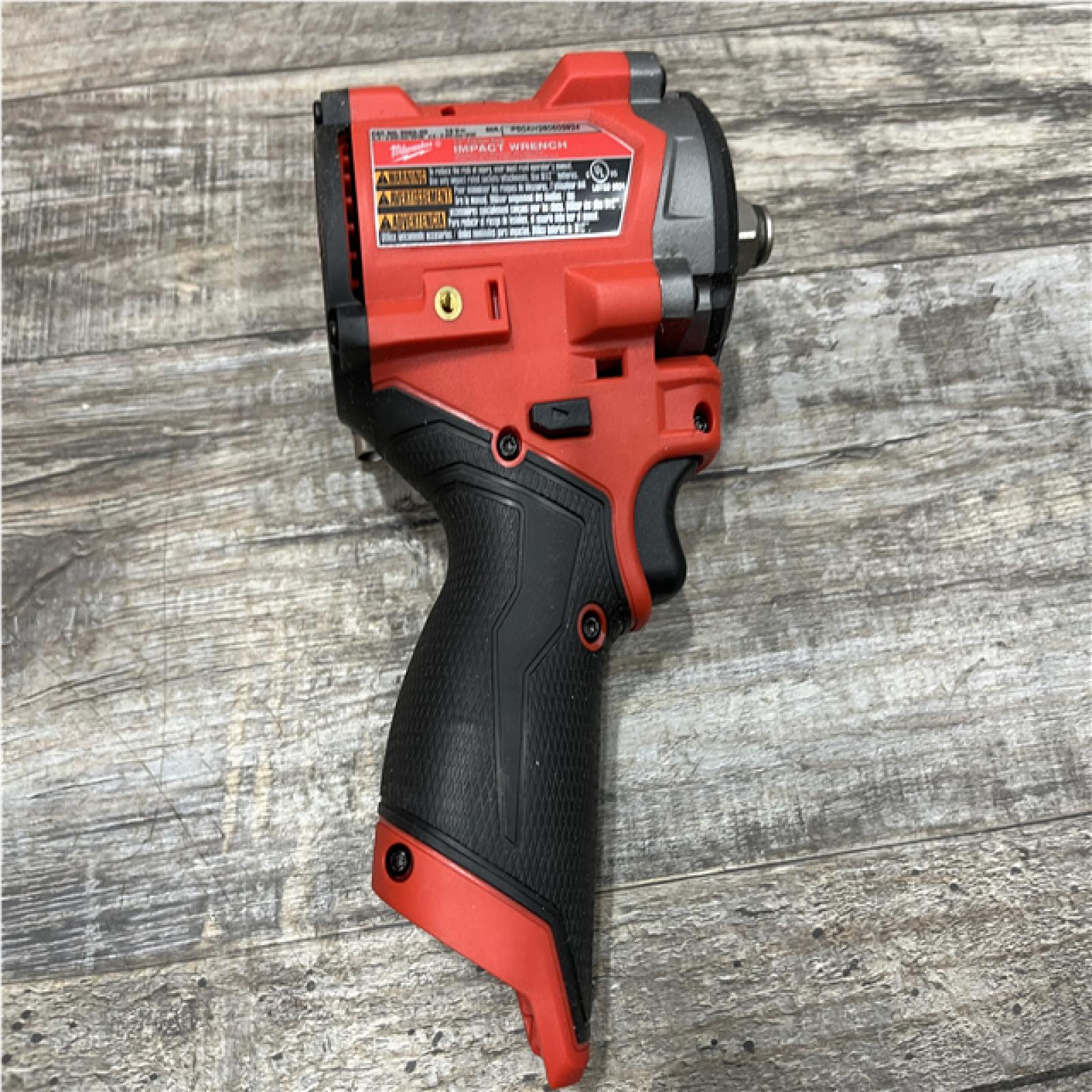 AS-IS Milwaukee FUEL 12V Lithium-Ion Brushless Cordless Stubby 1/2 in. Impact Wrench (Tool-Only)