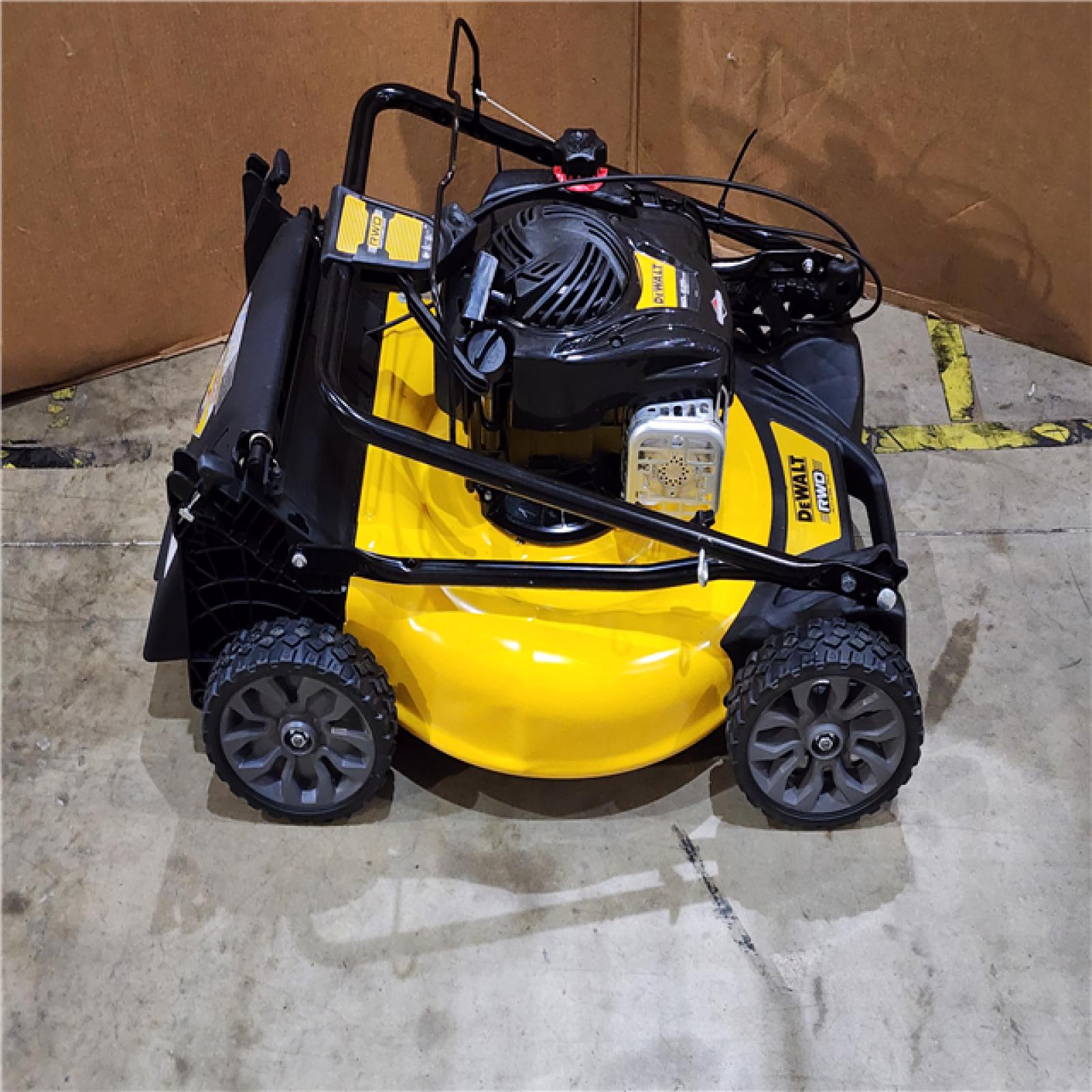 HOUSTON LOCATION - AS-IS DEWALT 21 in. 150cc Briggs and Stratton 625ex Engine Rear Wheel Drive 2-in-1 Gas Self Propelled Walk Behind Lawn Mower
