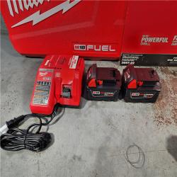 HOUSTON LOCATION - AS-IS MILWAUKEE FUEL 18V Lithium-Ion Brushless Cordless Hammer Drill and Impact Driver Combo Kit (2-Tool) with 2 Batteries