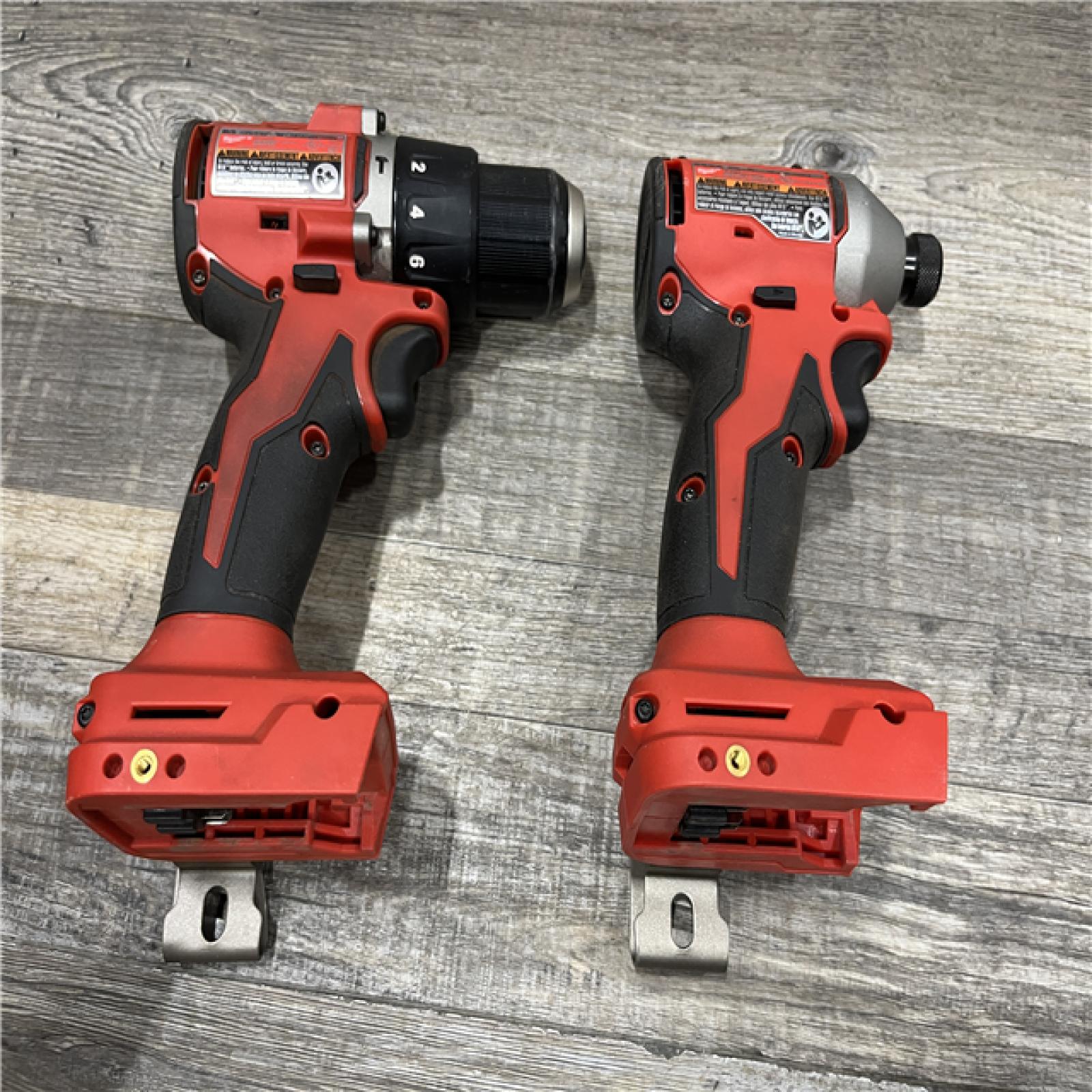 AS-IS Milwaukee 18-Volt Lithium-Ion Brushless Cordless Compact Hammer Drill/Impact Combo Kit