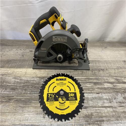AS-IS DEWALT FLEXVOLT 60V MAX Cordless Brushless 7-1/4 in. Circular Saw with Brake (Tool Only)