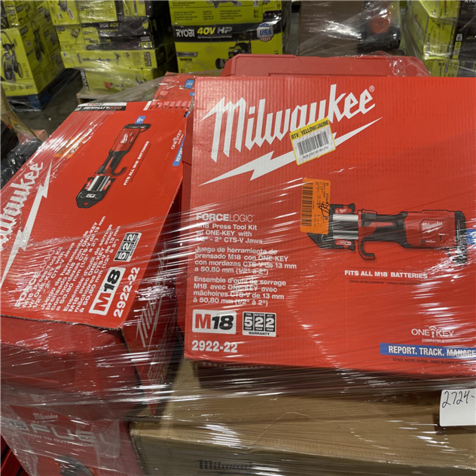 Pittston Location As-Is Power Tools Partial Truckload (14 pallets) 2724-B