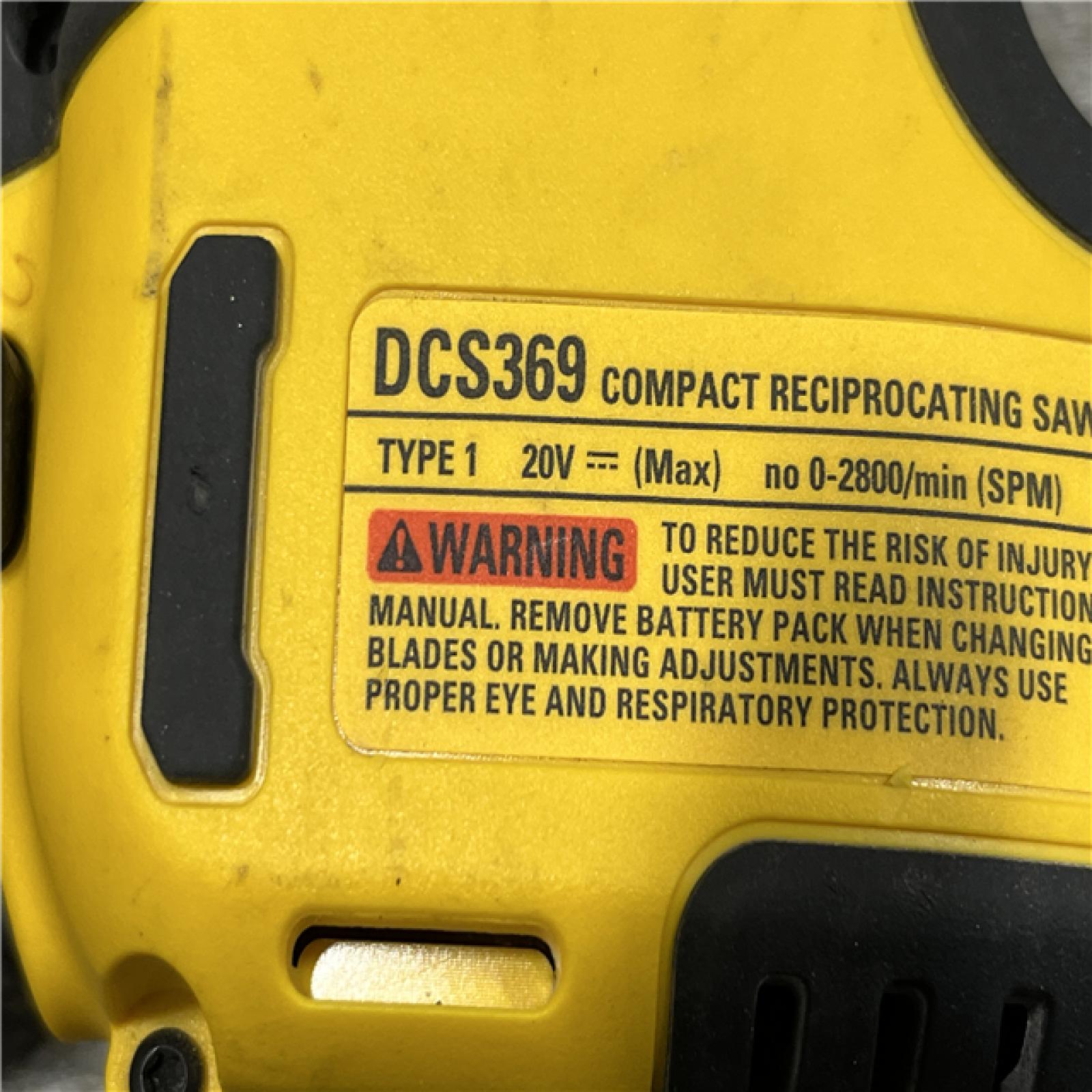 AS-IS DEWALT ATOMIC 20V MAX Cordless Brushless Compact Reciprocating Saw (Tool Only)
