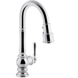 DALLAS LOCATION - KOHLER Artifacts Single-Handle Pull-Down Sprayer Kitchen Faucet in Oil Rubbed Bronze (2) -(1 Chrome) PALLET