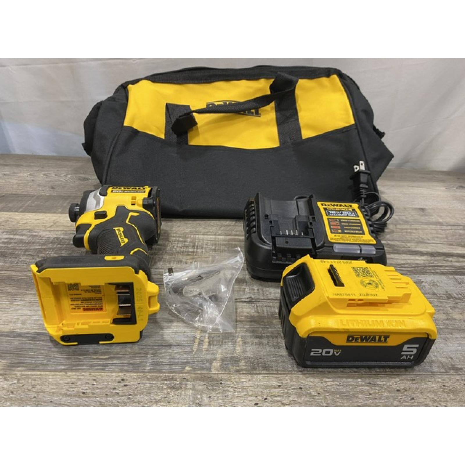 AS-IS DEWALT ATOMIC 20V MAX Lithium-Ion Cordless 1/4 in. Brushless Impact Driver Kit