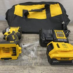 AS-IS DEWALT ATOMIC 20V MAX Lithium-Ion Cordless 1/4 in. Brushless Impact Driver Kit