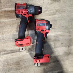 HOUSTON LOCATION - AS-IS (APPEARS LIKE NEW) Milwaukee FUEL 18V Lithium-Ion Brushless Cordless Hammer Drill and Impact Driver Combo Kit