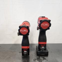 AS-IS- Milwaukee 12V Brushless Hammer Drill and Impact Driver Combo Kit