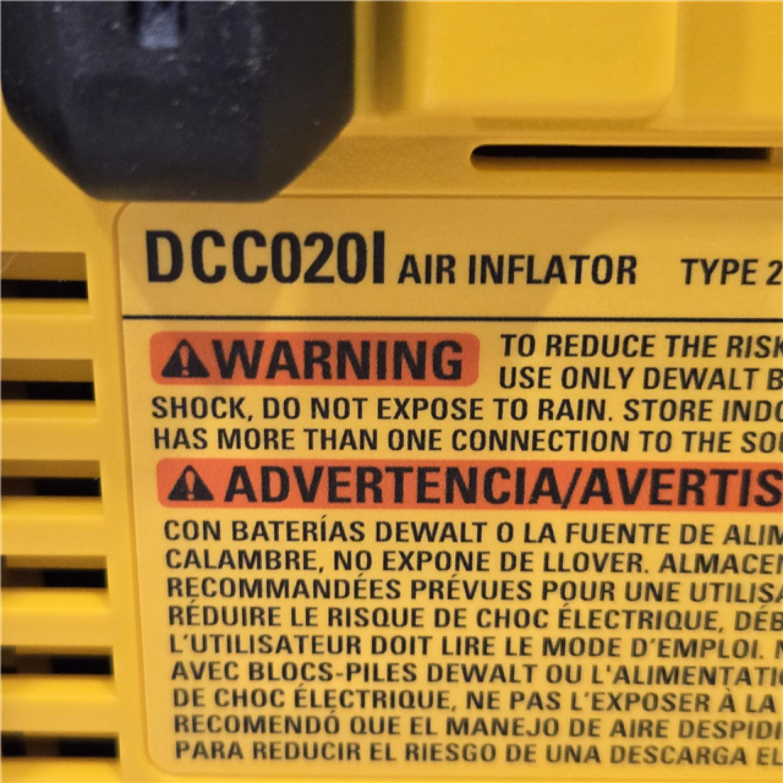 AS-IS DEWALT 20V MAX Inflator (Tool Only)