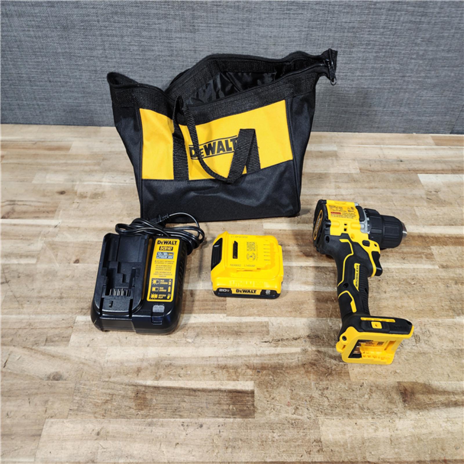 HOUSTON LOCATION - AS - IS DEWALT Atomic 20V Lithium-Ion Cordless Compact 1/2 in. Drill/Driver Kit