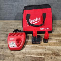 HOUSTON LOCATION - AS-IS Milwaukee FUEL 12-Volt Lithium-Ion Brushless Cordless Hammer Drill and Impact Driver Combo Kit