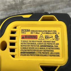 AS-IS DEWALT ATOMIC 20V MAX Cordless Brushless Oscillating Multi Tool (Tool Only)