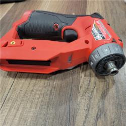 AS-IS Milwaukee M12 FUEL 12V Lithium-Ion Brushless Cordless 4-in-1 Installation 3/8 in. Drill Driver Kit with 4-Tool Heads