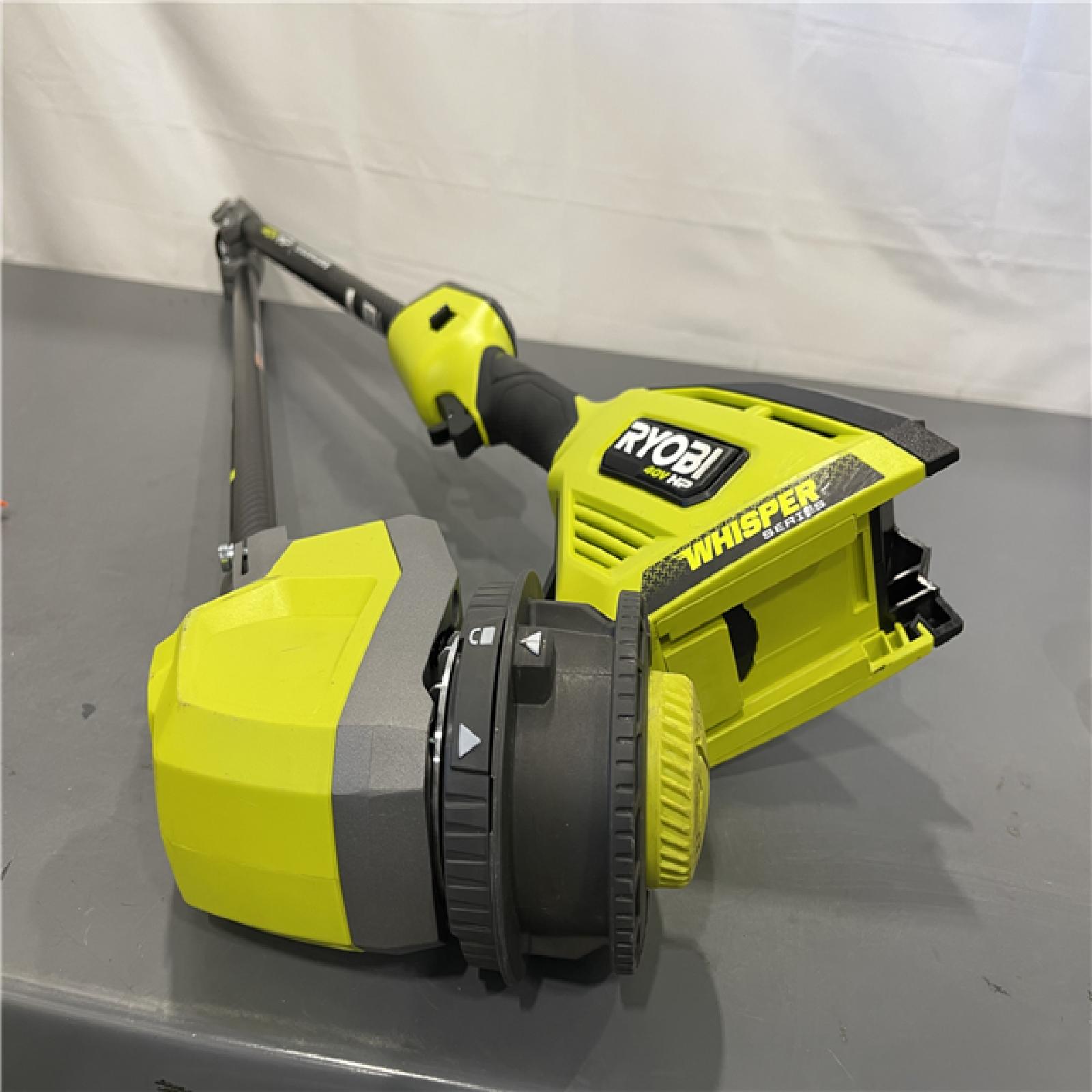 As-IS - RYOBI 40V HP Brushless Whisper Series 17 in. Cordless Battery Carbon Fiber Shaft String Trimmer