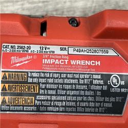 AS-IS Milwaukee FUEL 12V Lithium-Ion Brushless Cordless Stubby 3/8 in. Impact Wrench (Tool-Only)