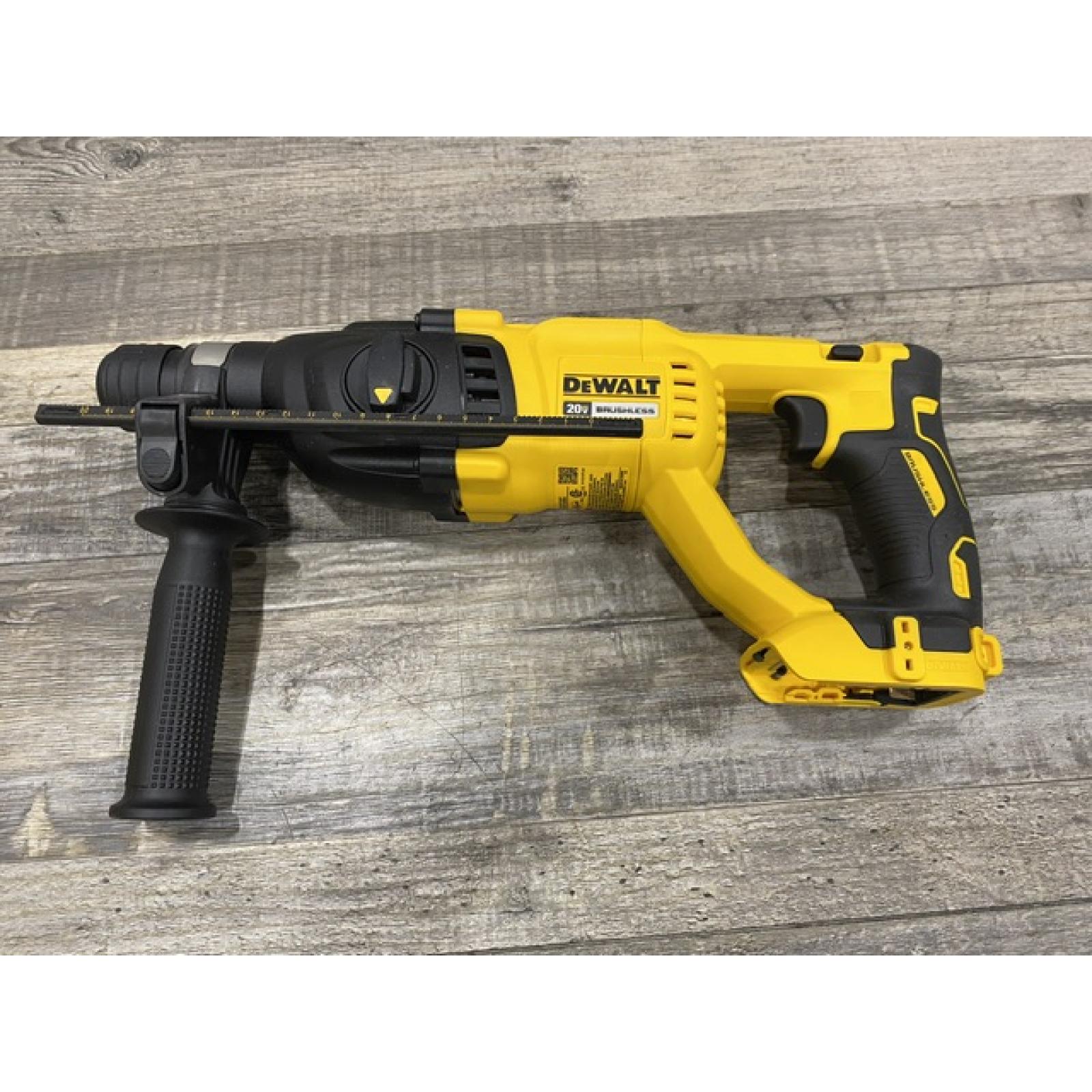 AS-IS DEWALT 20V MAX Cordless Brushless 1 in. SDS Plus D-Handle Concrete and Masonry Rotary Hammer (Tool Only)