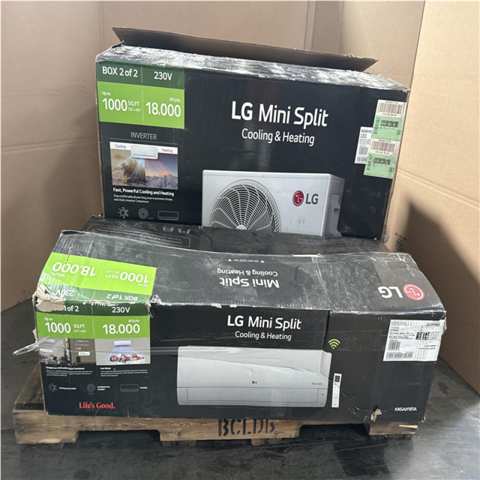 CALIFORNIA AS IS LG MINI SPLIT 18000 BTU