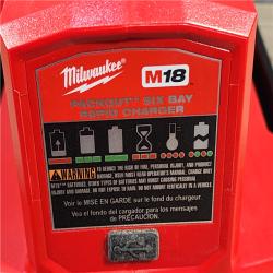 HOUSTON LOCATION - AS-IS Milwaukee M18 Packout Six Bay Rapid Charger (TOOL ONLY)