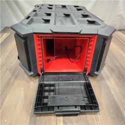 AS-IS- Milwaukee 18V M18 PACKOUT Lithium-Ion Cordless Radio + Charger (Tool Only)