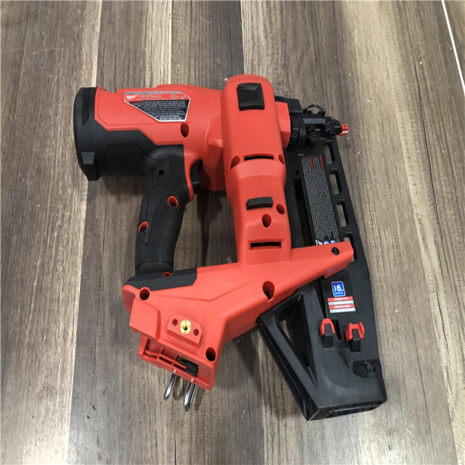 AS-IS Milwaukee FUEL 18-Volt Lithium-Ion Brushless Cordless Gen ll 16-Gauge Straight Finish Nailer (Tool Only)