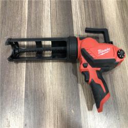 AS-IS Milwaukee  12V Lithium-Ion Cordless 10 oz. Adhesive and Caulk Gun (Tool-Only)