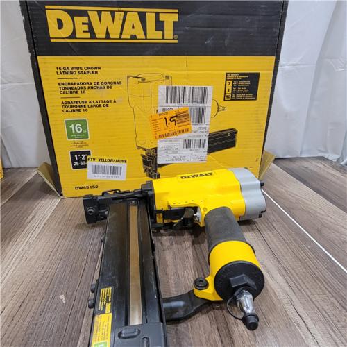 AS-IS DeWalt 16 Gauge 1 Crown 2 Lathing Stapler