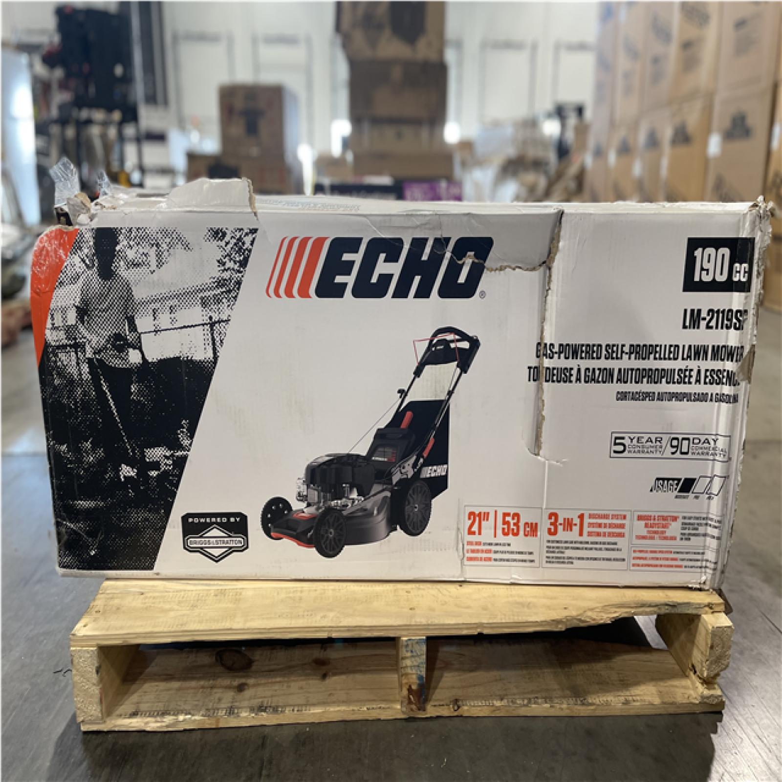 DALLAS LOCATION- AS-IS ECHO 21 in.190 cc Gas 3-in-1 Dual Blade RWD Self-Propelled Lawn Mower