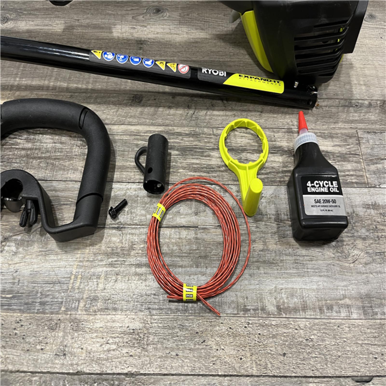 AS-IS RYOBI 4-Stroke 30 cc Attachment Capable Straight Shaft Gas Trimmer