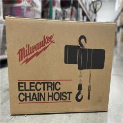 NEW!- Milwaukee 1 Ton 10 ft. Electric Chain Hoist