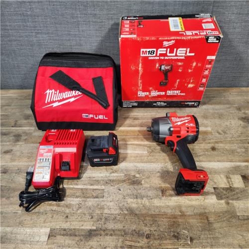 HOUSTON LOCATION - AS-IS (APPEARS LIKE NEW) Milwaukee M18 FUEL 18V Lithium-Ion Brushless Cordless 1/2 in. Impact Wrench w/Friction Ring Kit