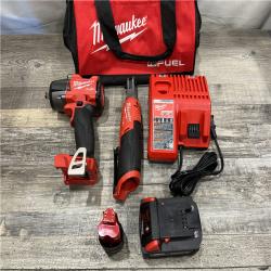 AS-IS Milwaukee FUEL 18V Cordless Mid Torque 1/2 in. Impact Wrench w/ 12 FUEL 3/8 in. Ratchet Combo Kit