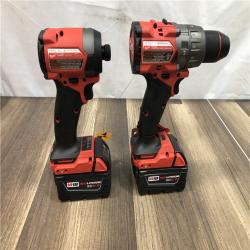 AS-IS Milwaukee FUEL 18V Lithium-Ion Brushless Cordless Hammer Drill and Impact Driver Combo Kit