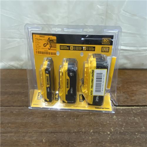 AS-IS DEWALT 20V MAX Battery Lithium Ion 3 Pack - DCB346-3