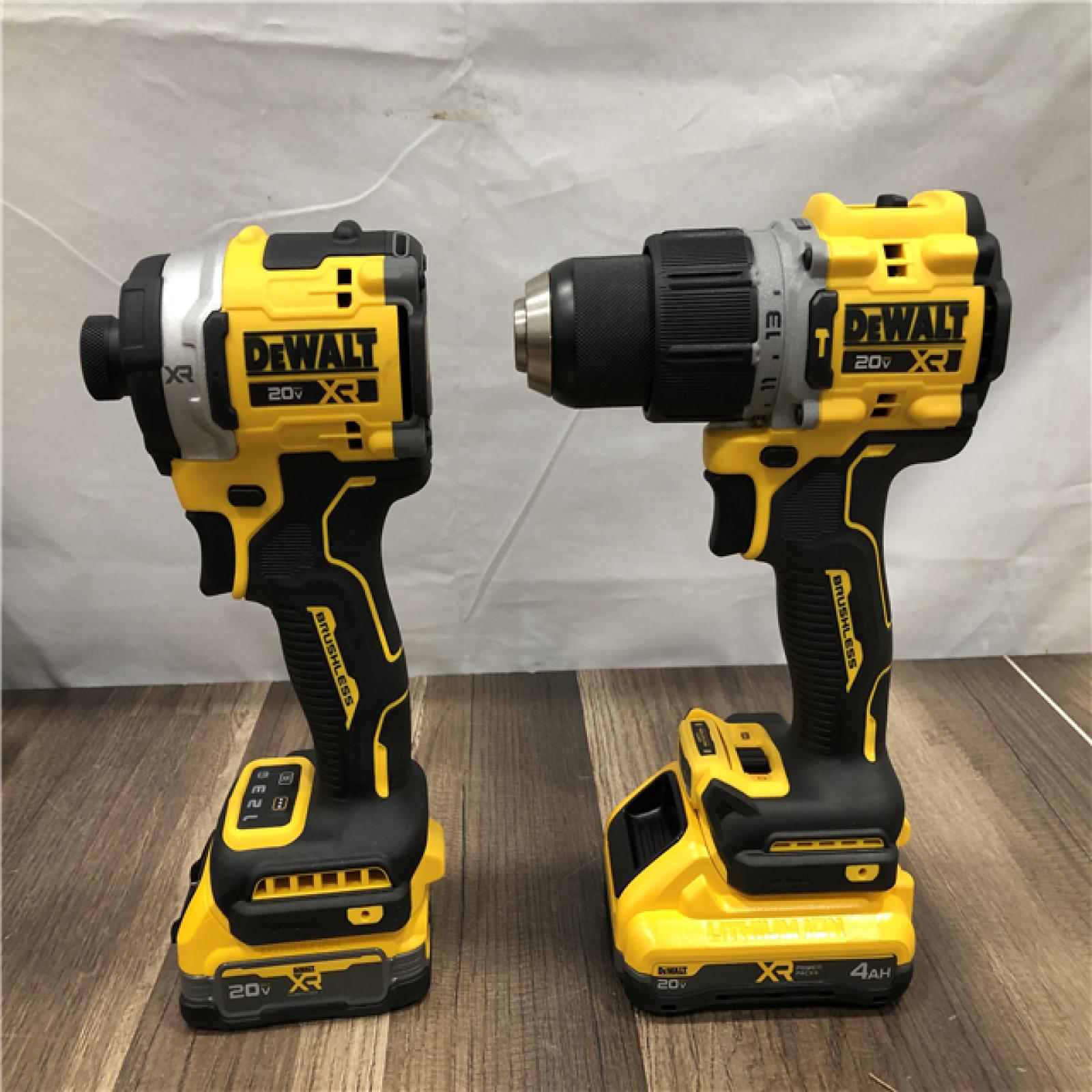 AS-IS DEWALT 20V XR Lithium-Ion Cordless 2-Tool Combo Kit