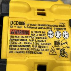AS-IS DEWALT 20V XR Brushless Cordless 1/2 in. Hammer Drill (Tool-Only)
