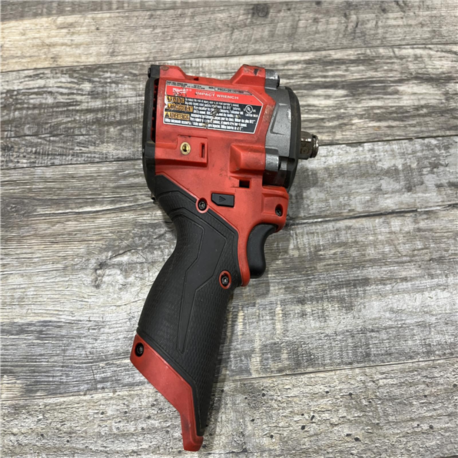 AS-IS Milwaukee FUEL 12V Lithium-Ion Brushless Cordless Stubby 1/2 in. Impact Wrench (Tool-Only)