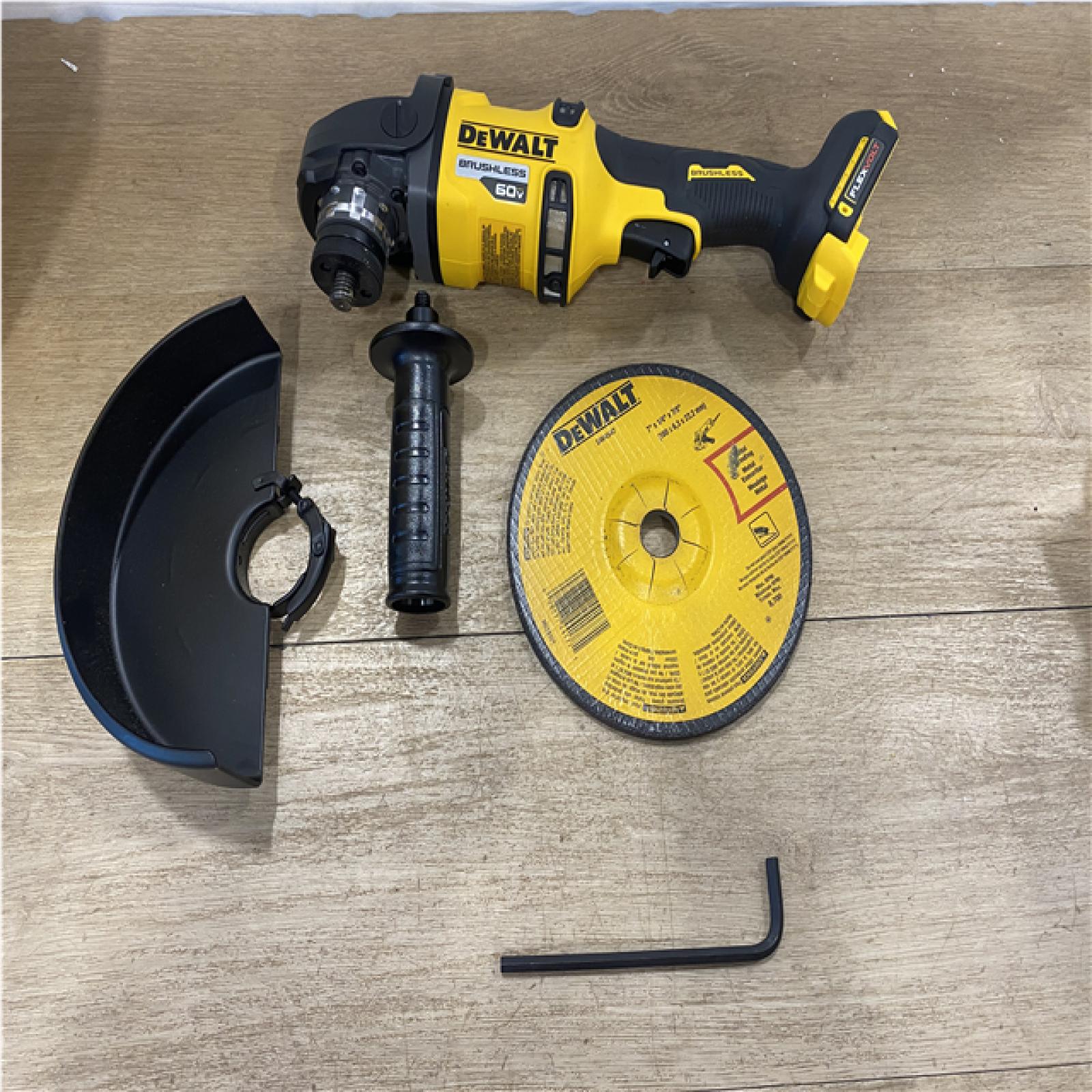 AS-IS DEWALT FLEXVOLT 60V Cordless 7 in. Angle Grinder (Tool-Only)