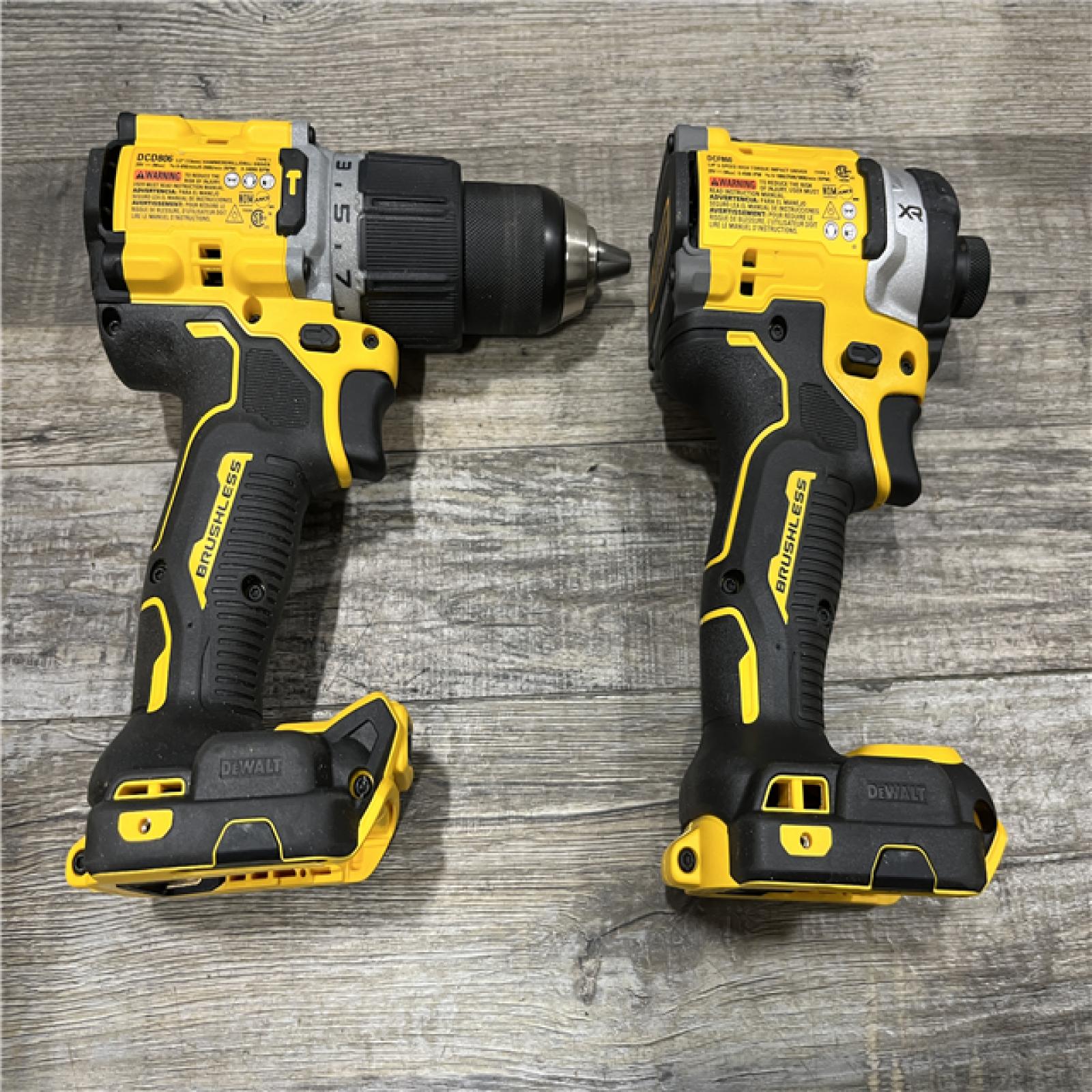 AS-IS DEWALT 20V XR Lithium-Ion Cordless 2-Tool Combo Kit